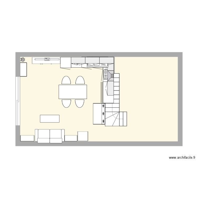 Cuisine1. Plan de 0 pièce et 0 m2