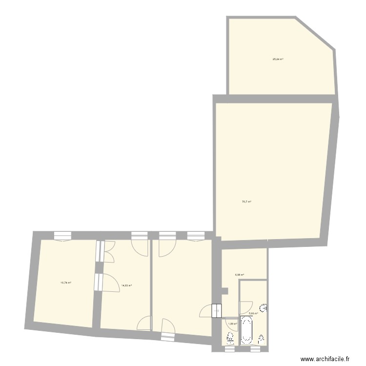 Grange . Plan de 0 pièce et 0 m2