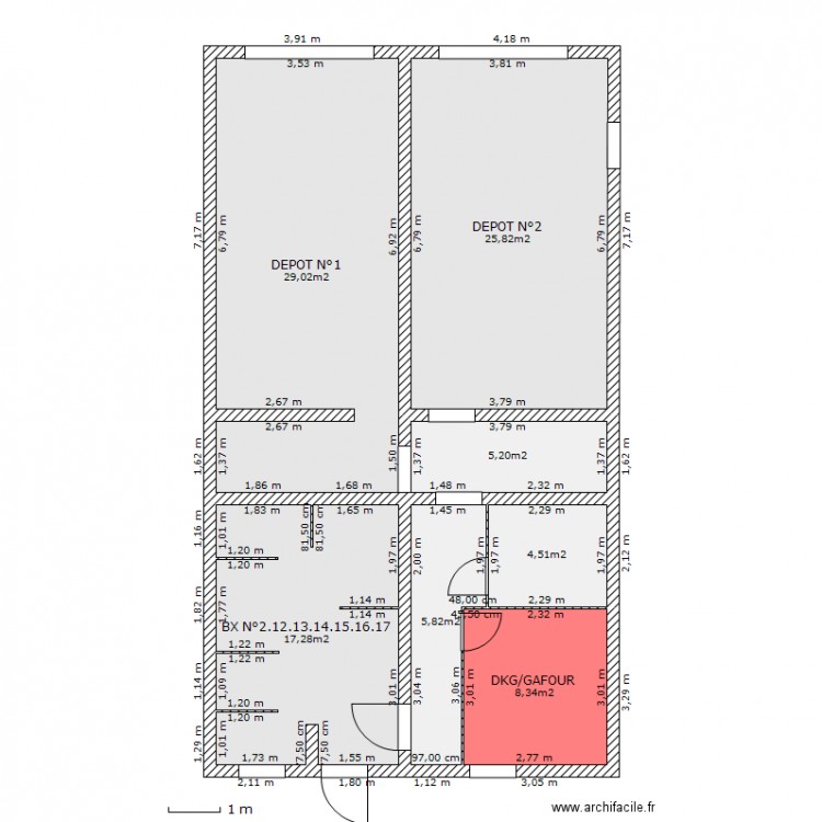 SOUS SOL DUDELANGE AVANT DKG. Plan de 0 pièce et 0 m2