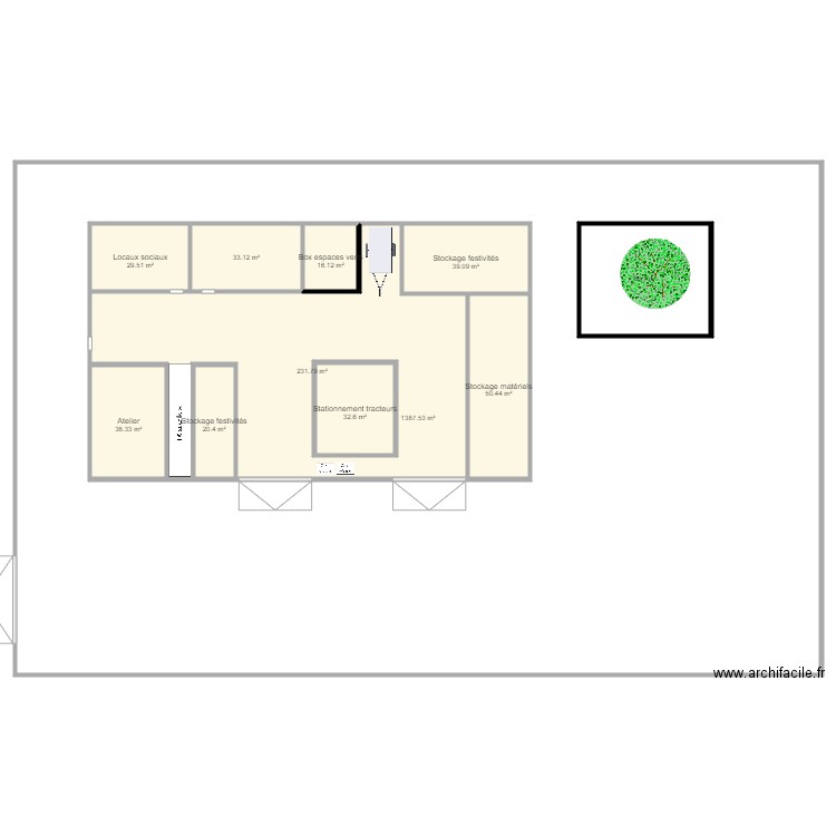 Services techniques Aureille. Plan de 0 pièce et 0 m2