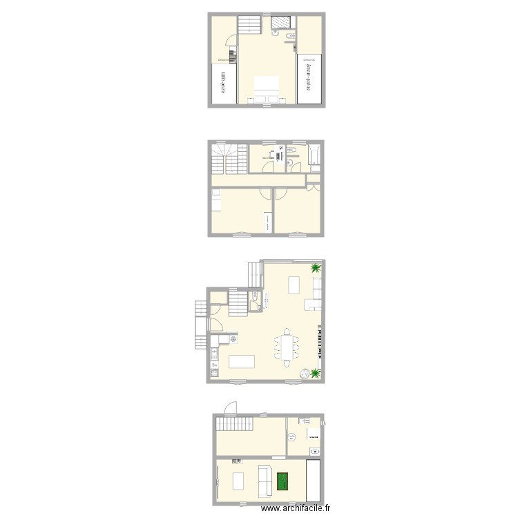 Maison Villa Eugène Projet 2 Intérieur. Plan de 0 pièce et 0 m2