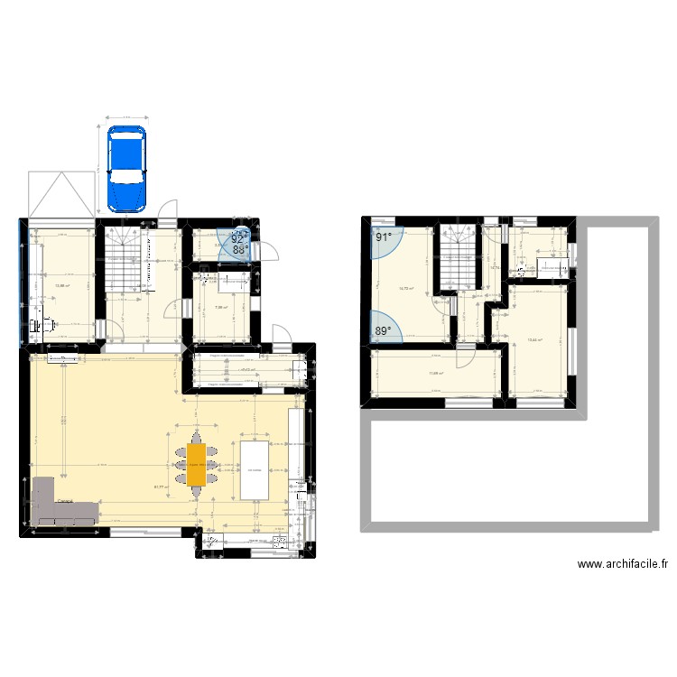 CHINEHOME. Plan de 10 pièces et 185 m2