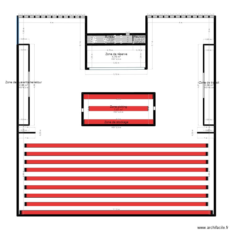 ENTREPOT CHRISTIAN DIOR. Plan de 0 pièce et 0 m2