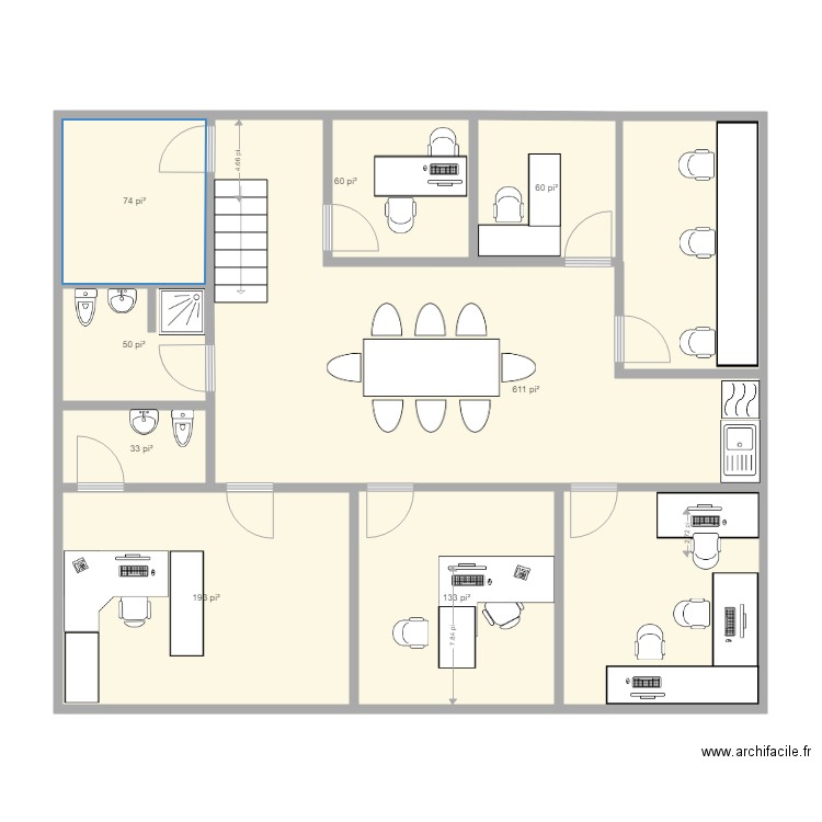 2er étage modifié MOT 2019 04 25. Plan de 0 pièce et 0 m2