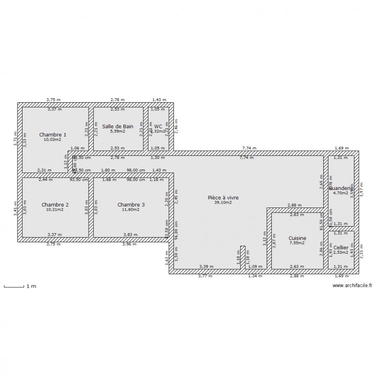 Maison 2. Plan de 0 pièce et 0 m2