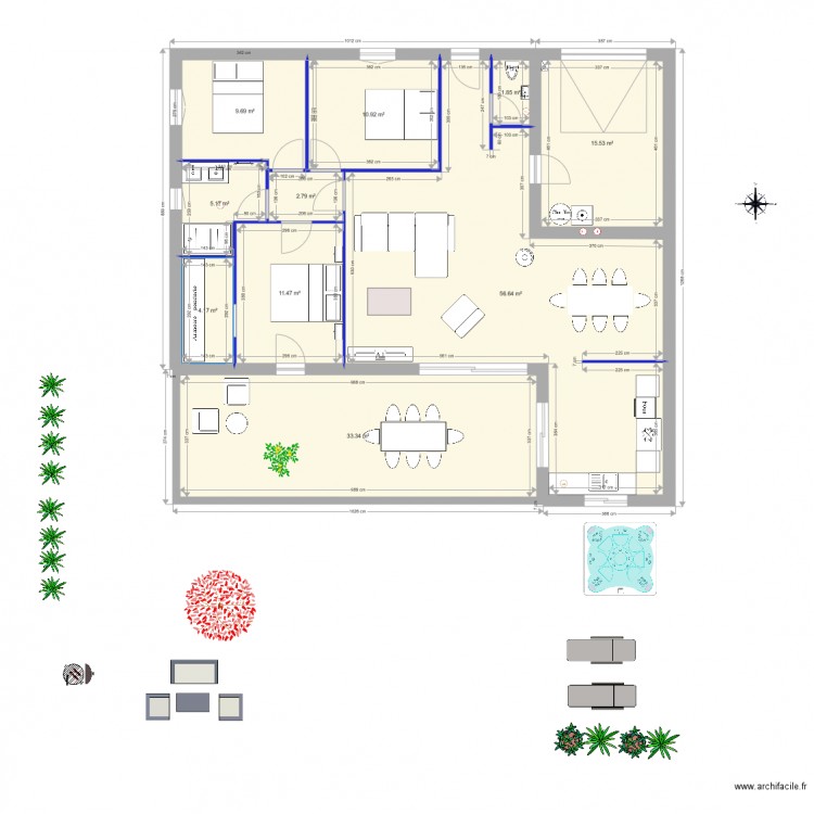 plan poulx 2. Plan de 0 pièce et 0 m2