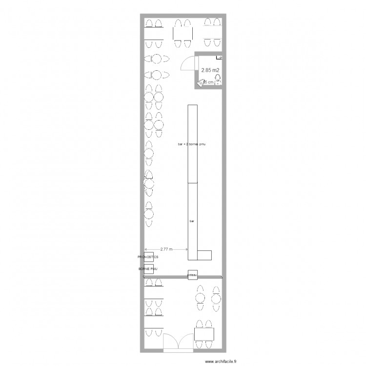 BAR DE L ETANG 2. Plan de 0 pièce et 0 m2