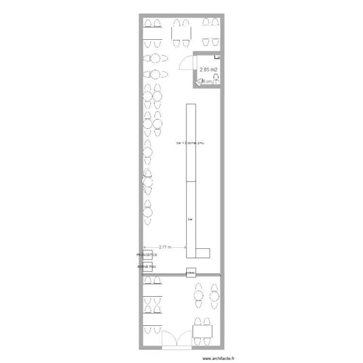 BAR DE L ETANG 2. Plan de BAR DE L ETANG 2. Plan de