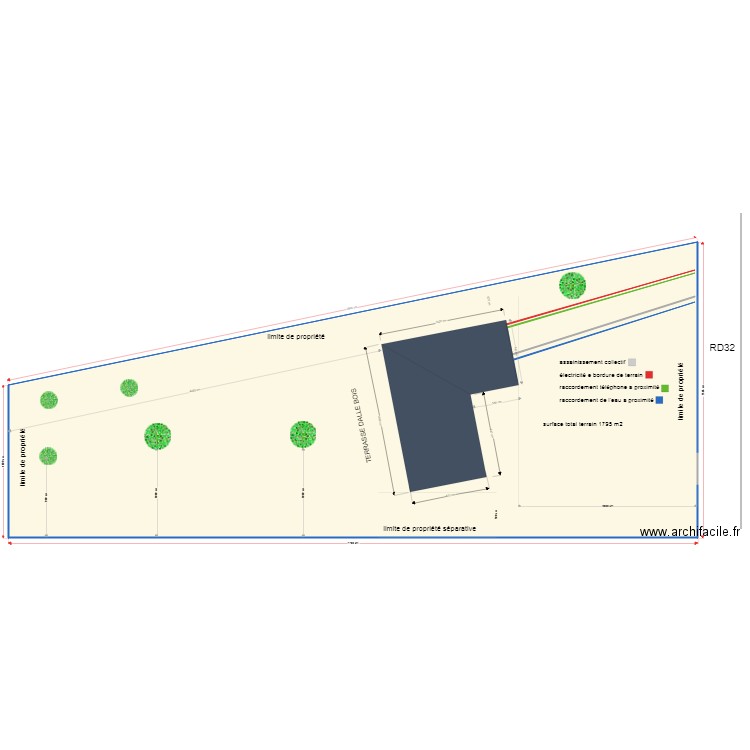 plan de masse branchements maubert fontaine2. Plan de 0 pièce et 0 m2