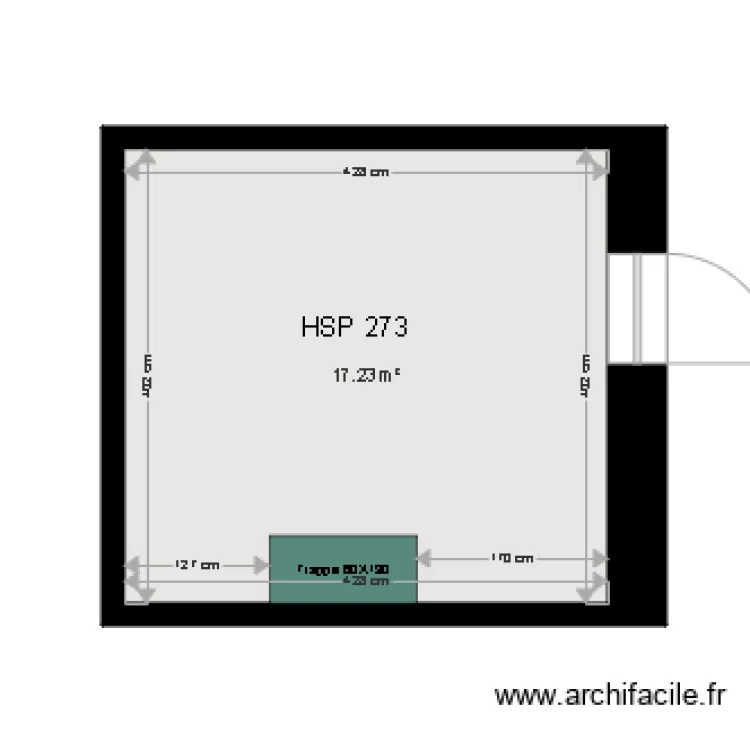 Plan existant cave boutique. Plan de 