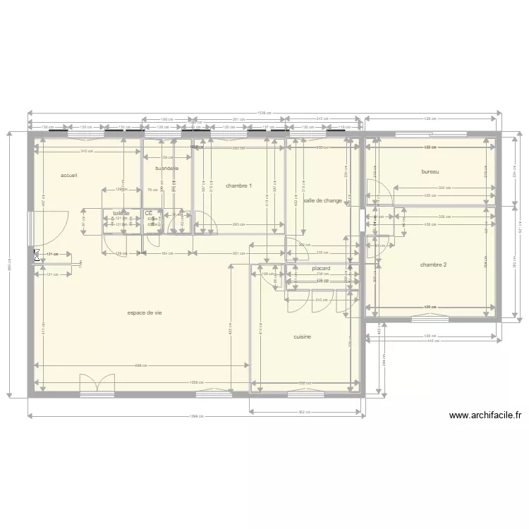 cr&egrave;che 3. Plan de 