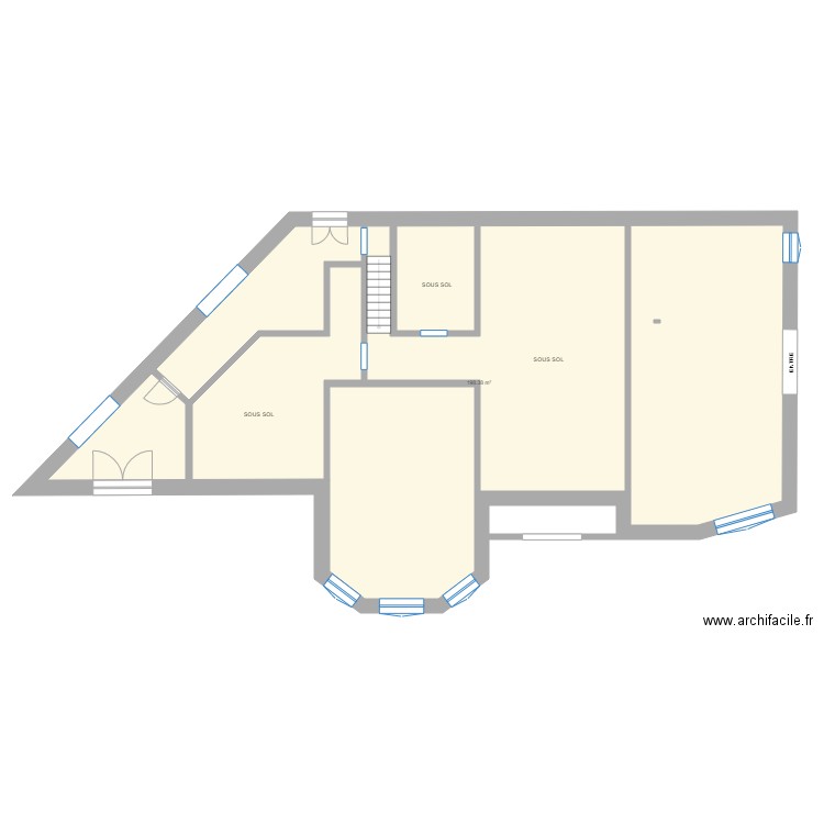 AU PARADIS SOUS SOL. Plan de 0 pièce et 0 m2