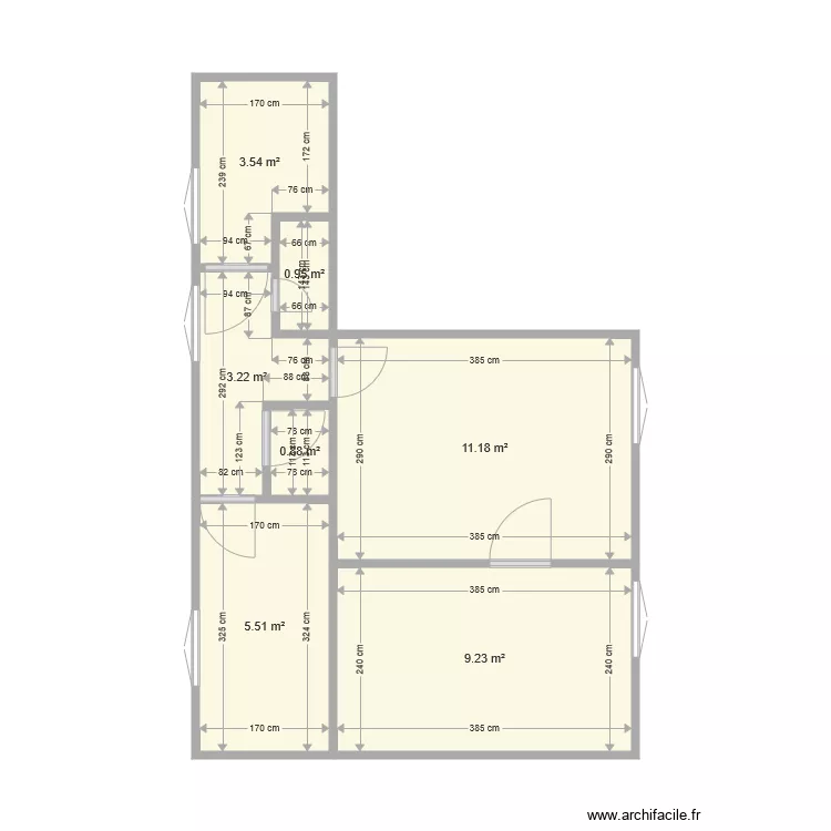 appartement joinville v0. Plan de 