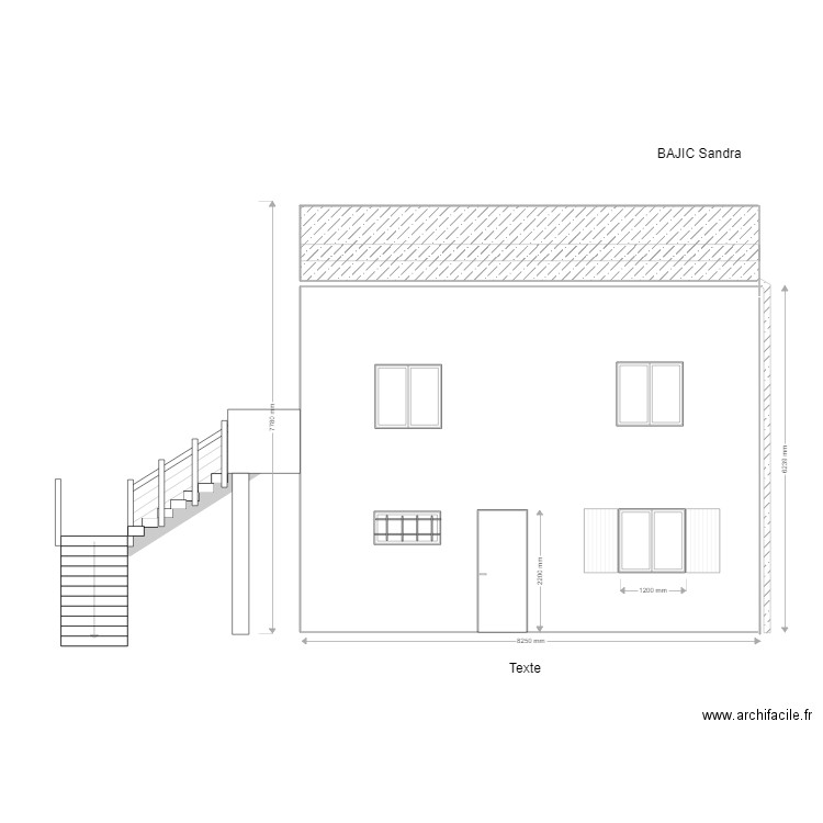 FACE NORD VVnnnn. Plan de 0 pièce et 0 m2