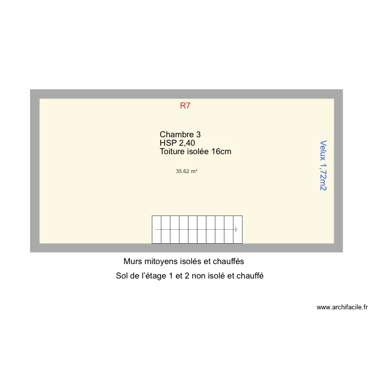 DE JAEGHER grenier . Plan de 