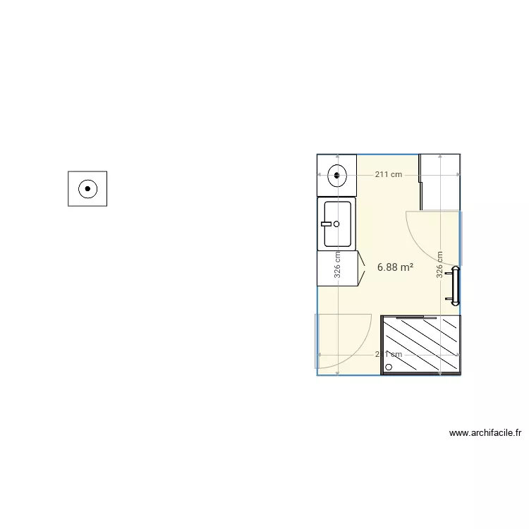 SdB RDC. Plan de SdB RDC. Plan de