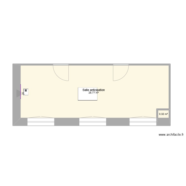 salle anticipation. Plan de 0 pièce et 0 m2