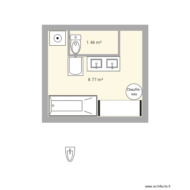 Sdb. Plan de 0 pièce et 0 m2