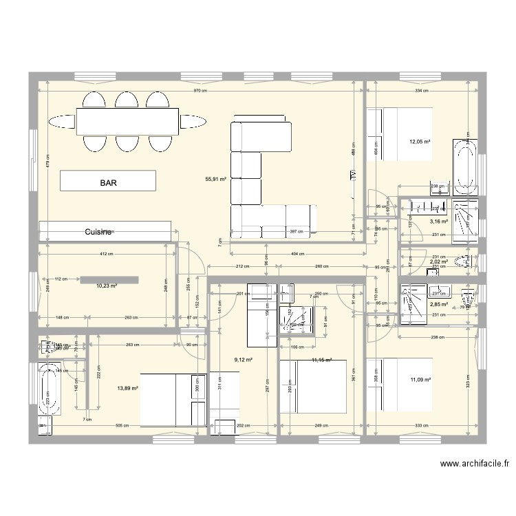 Plan Echo N2. Plan de 0 pièce et 0 m2