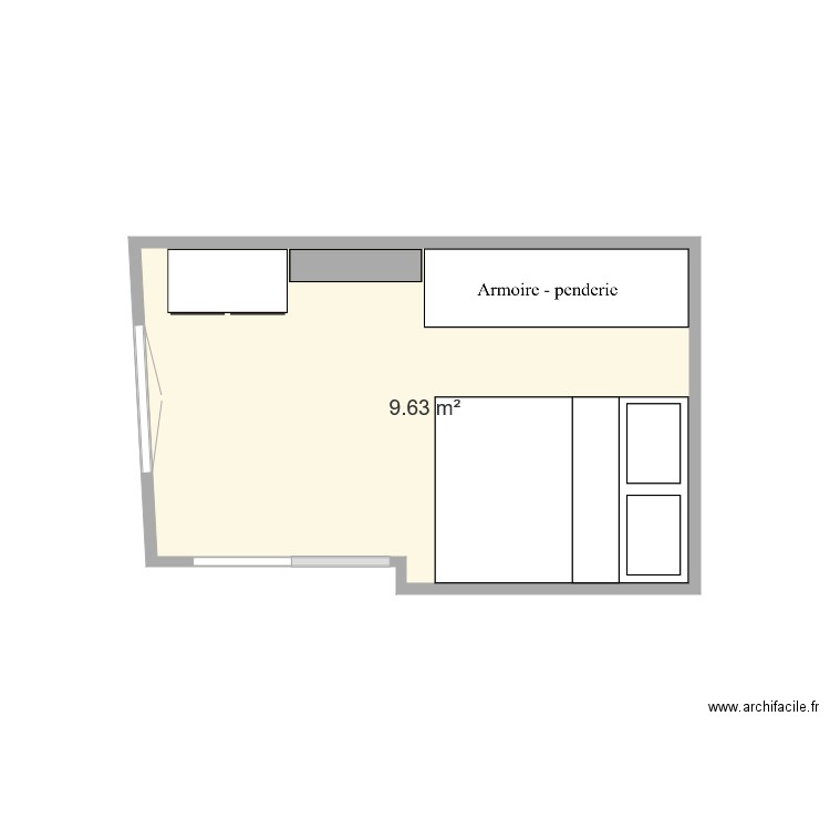 Chambre. Plan de 0 pièce et 0 m2