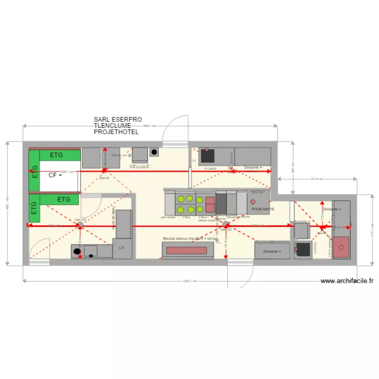 PROJET HOTEL modif laverie implacement syphon. Plan de PROJET HOTEL modif laverie implacement syphon. Plan de