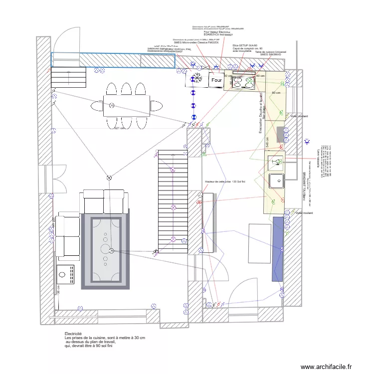 Cuisine_Marsanne Electricité. Plan de Cuisine_Marsanne Electricité. Plan de