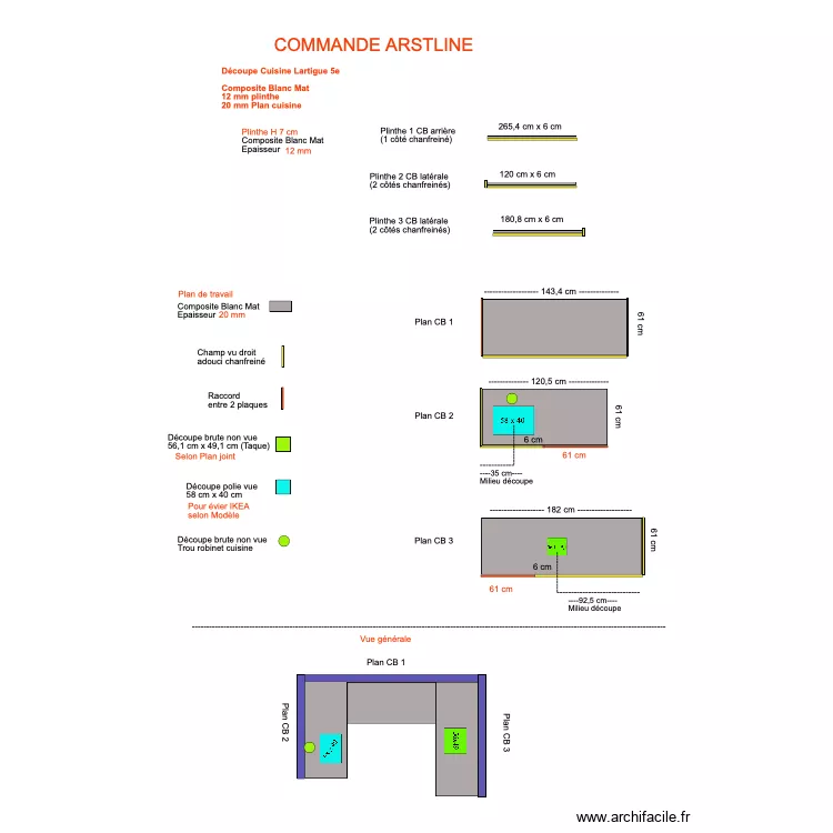 Lartigue Tablette cuisine 5e. Plan de 0 pièce et 0 m2 Lartigue Tablette cuisine 5e. Plan de 0 pièce et 0 m2