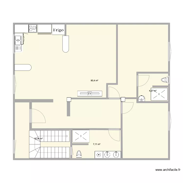 Appartement Kalaa Kebira. Plan de 