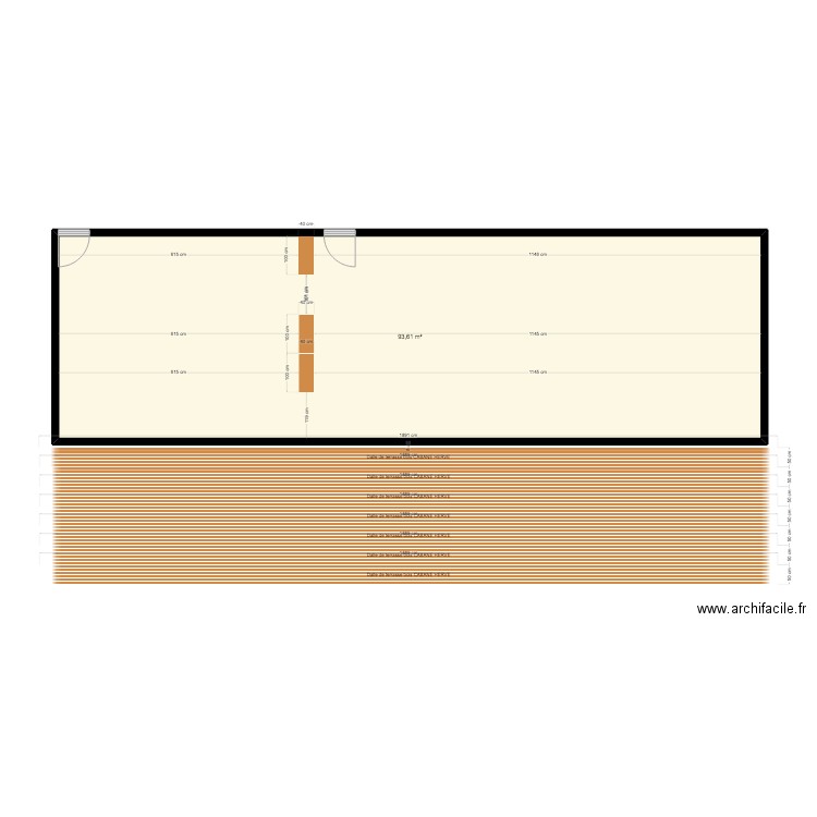 CABANE HERVE. Plan de 0 pièce et 0 m2