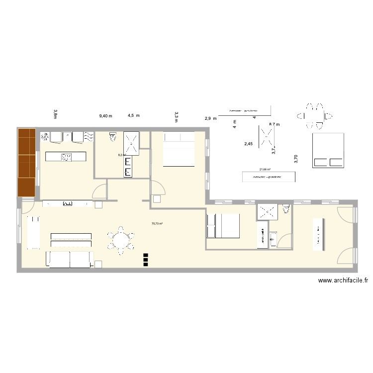 lagasca 27 estado ref6. Plan de 3 pièces et 106 m2