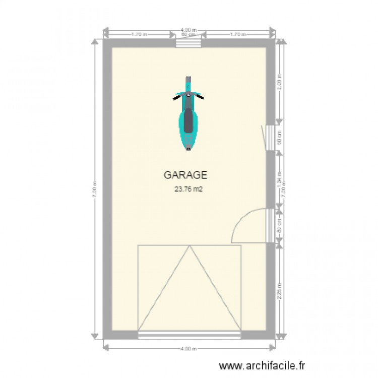 Garage SALMON. Plan de 0 pièce et 0 m2