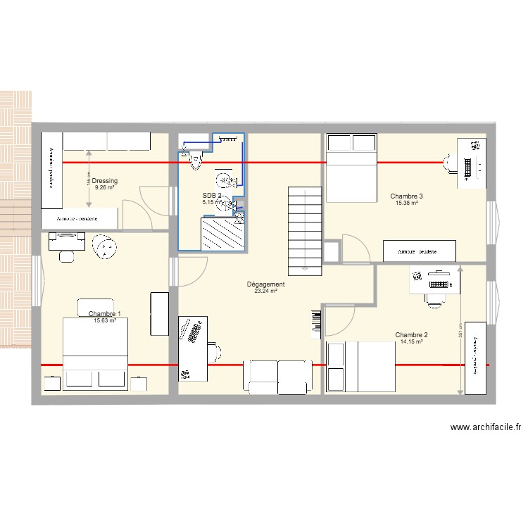 Maison RDC mod2 plomb. Plan de 0 pièce et 0 m2