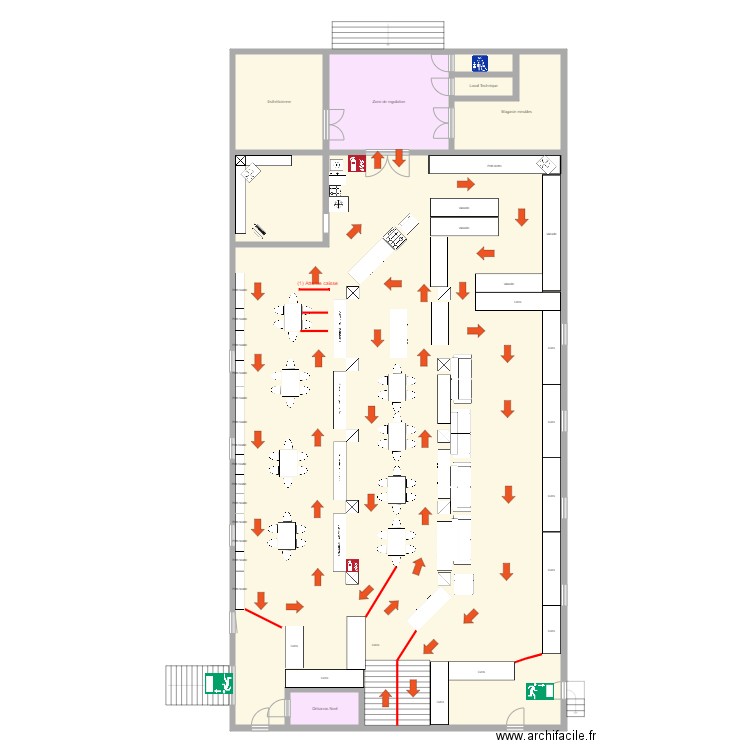 Brad RDC APRES COVID 2. Plan de 0 pièce et 0 m2