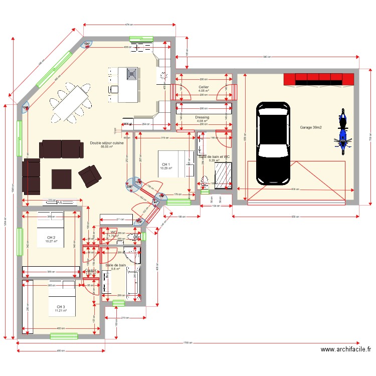 Les provinciales 110m2. Plan de 0 pièce et 0 m2