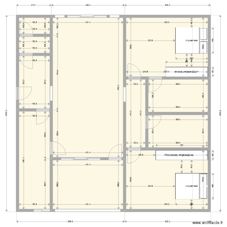 MALIBE 2023. Plan de 11 pièces et 127 m2