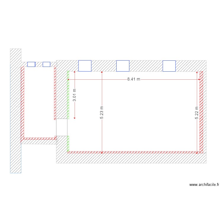 Plan de étage 2 contrôle de cotes. Plan de 0 pièce et 0 m2