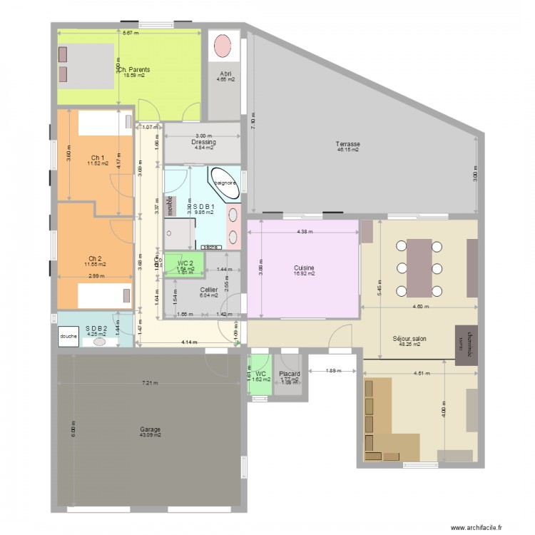 Finition 115. Plan de 0 pièce et 0 m2