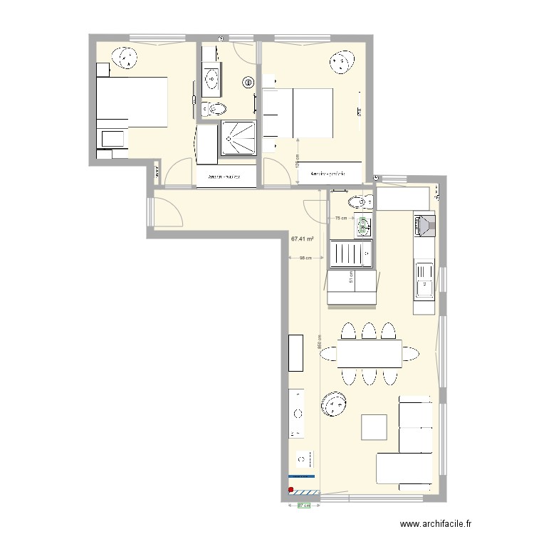 Appart Siviez 240719. Plan de 0 pièce et 0 m2