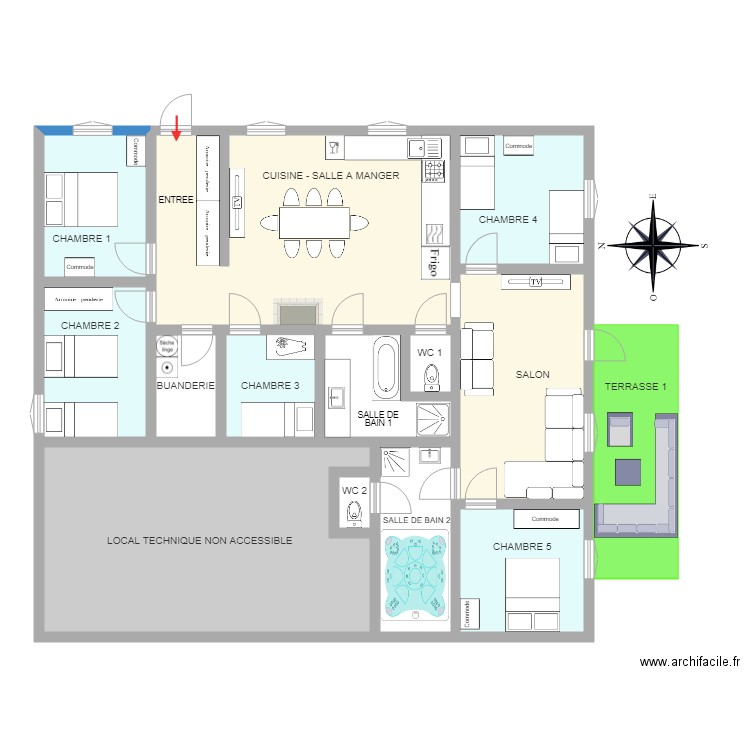 essai 1. Plan de 0 pièce et 0 m2