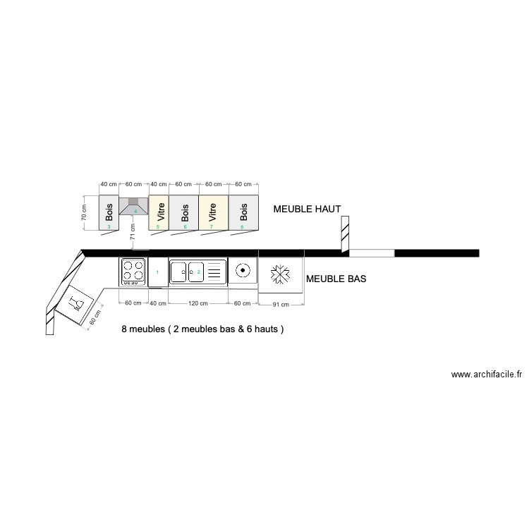 CUISINE CHAHI. Plan de 0 pièce et 0 m2