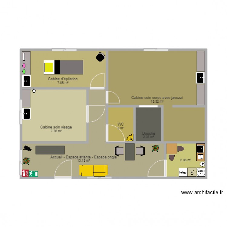 Institut accueil. Plan de 0 pièce et 0 m2