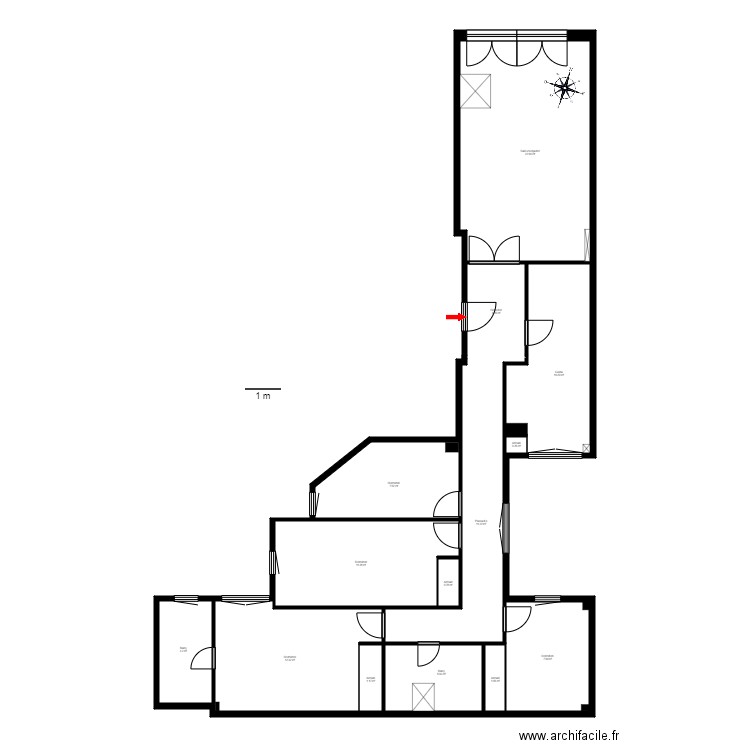 ED DAVOS ESCALA SOL IXENT 3A ANDORRA. Plan de 16 pièces et 110 m2