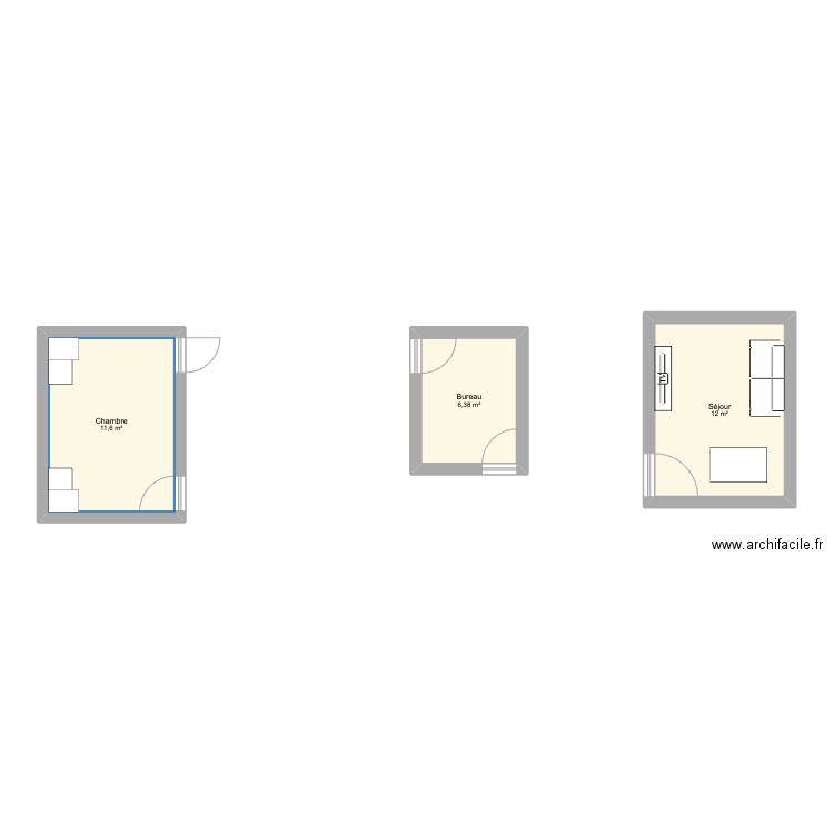 Appart final. Plan de 0 pièce et 0 m2