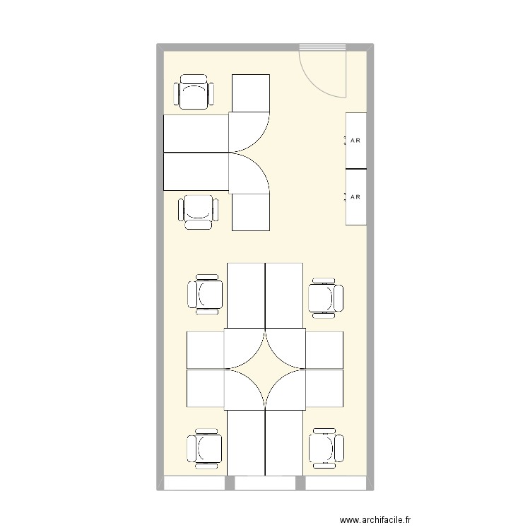 0E 01 09 10 12 c- 140. Plan de 1 pièce et 39 m2