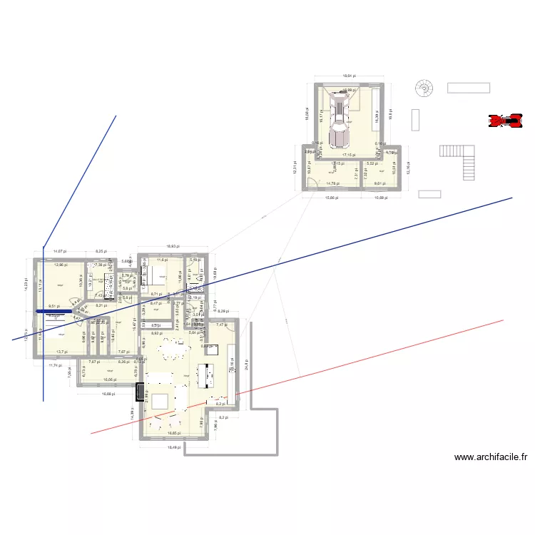 PLAN RENO GARAGE D&Eacute;TACH&Eacute; 3. Plan de 