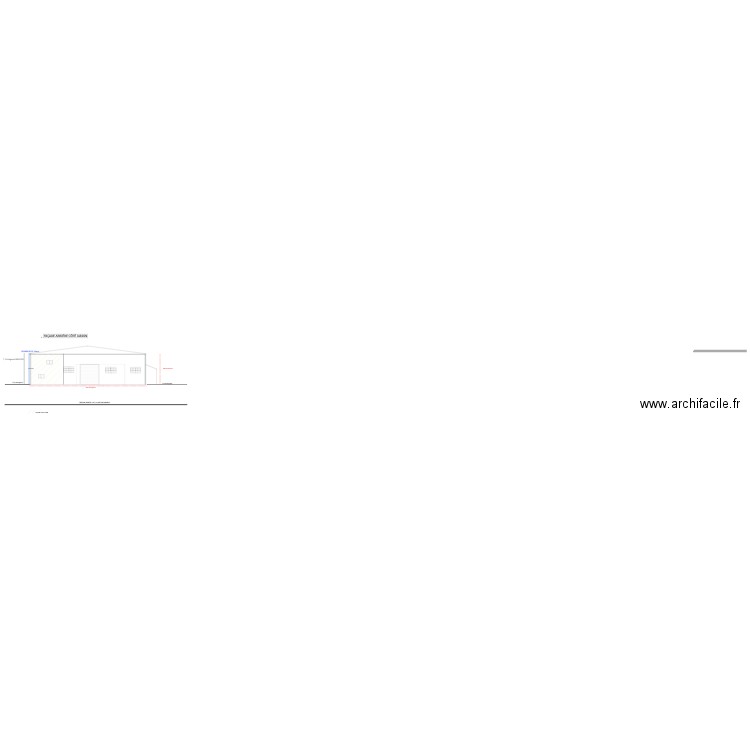 FACADE ARRIERE. Plan de 0 pièce et 0 m2