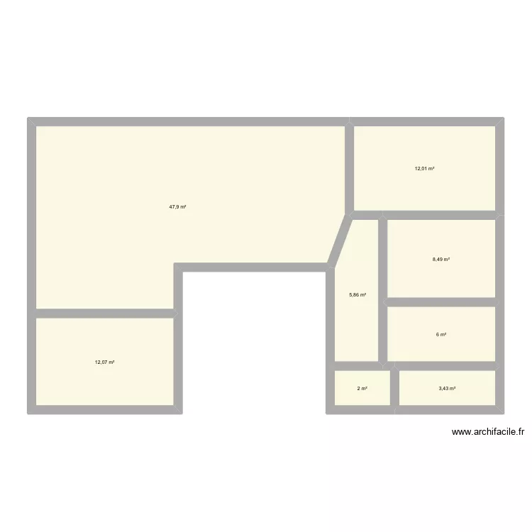 Plan 2. Plan de 8  et 98 m²
