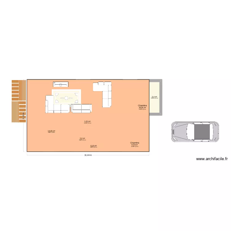 T3 plan de masse. Plan de 7 et 57 m² T3 plan de masse. Plan de 7 et 57 m²