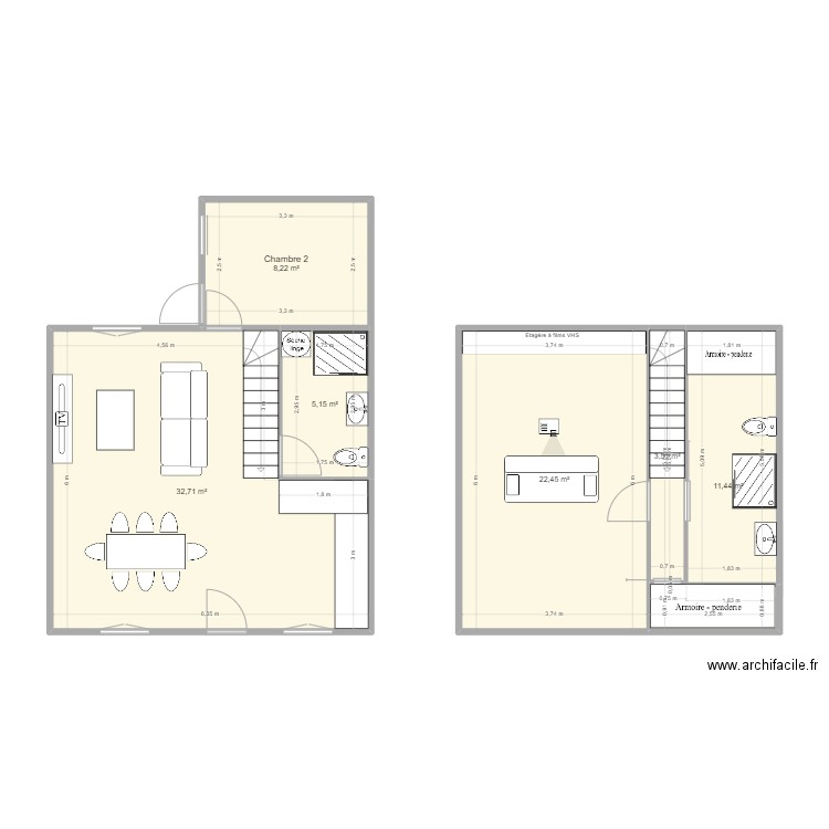 PLAN avec cave. Plan de 0 pièce et 0 m2