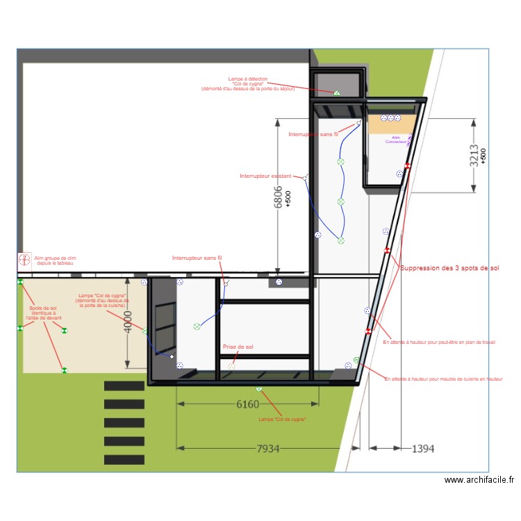 Verranda Rouland / Superveille. Plan de 0 pièce et 0 m2